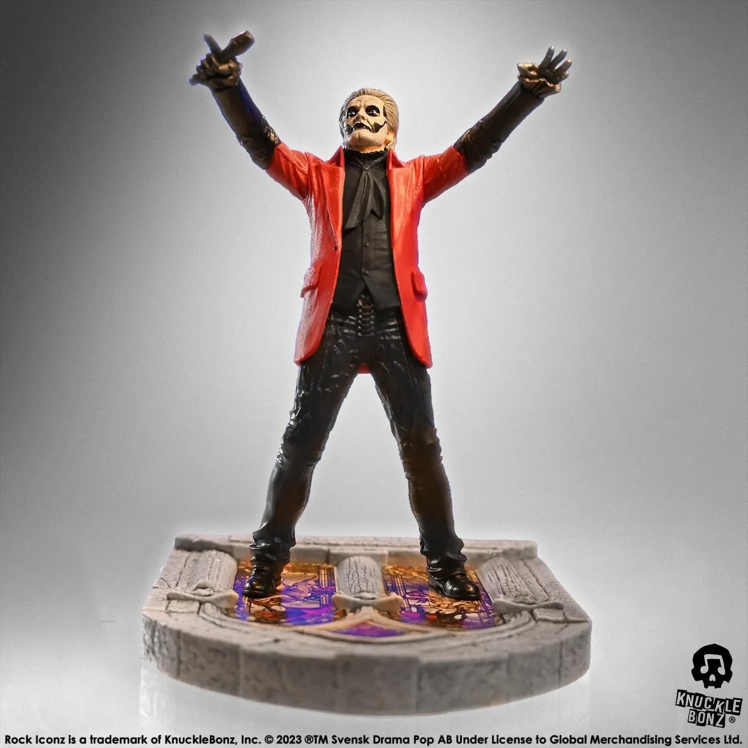 Ghost - Papa Emeritus 4 (Red Jacket) Rock Iconz Statue - Image 13