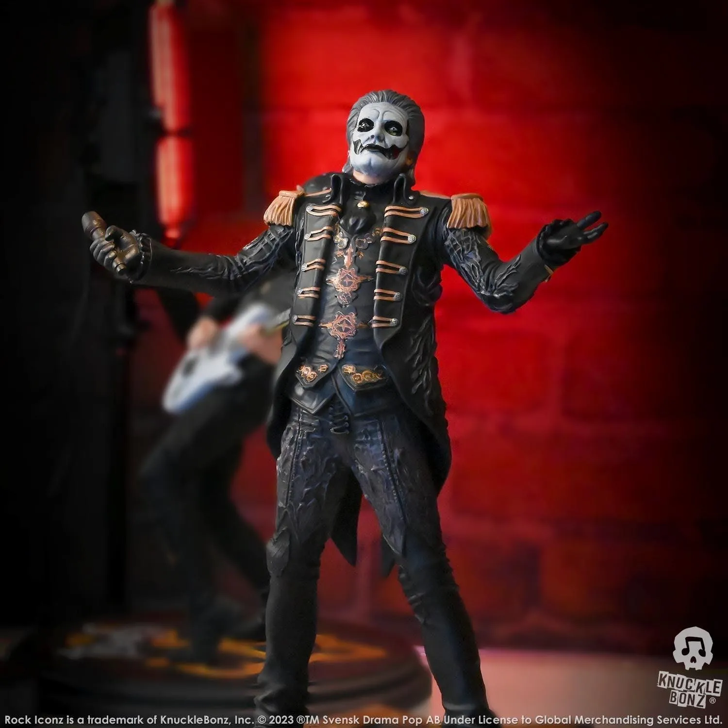 Ghost - Papa Emeritus in Military Jacket Rock Iconz Statue - Image 13