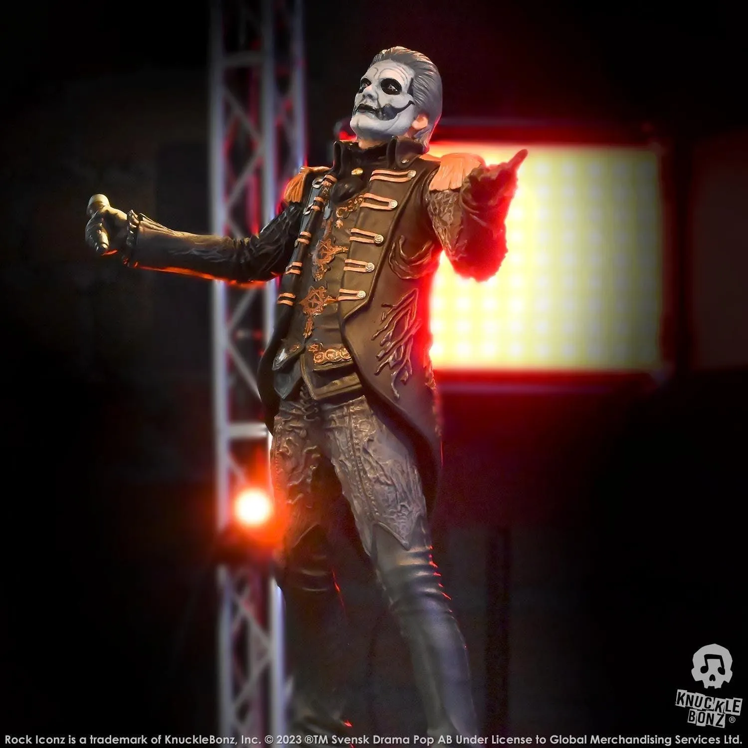 Ghost - Papa Emeritus in Military Jacket Rock Iconz Statue - Image 19