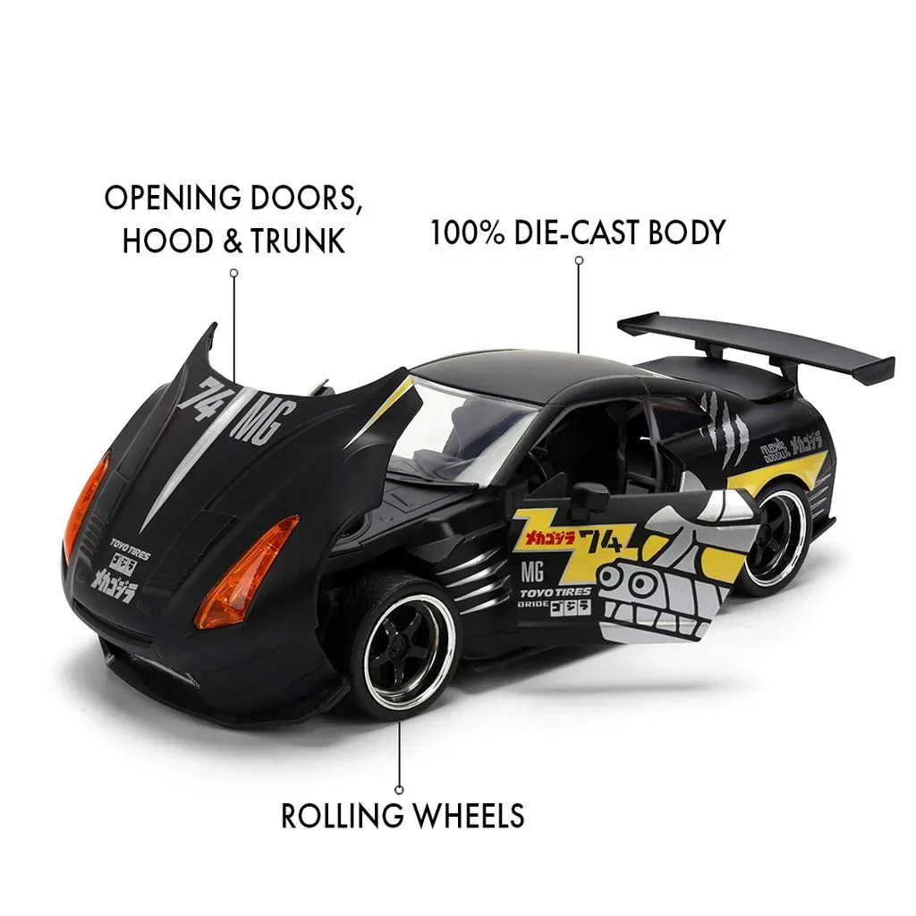 Godzilla - 2009 Nissan GT-R R35 Ben Sopra 1:24 Scale Diecast Vehicle - Image 7