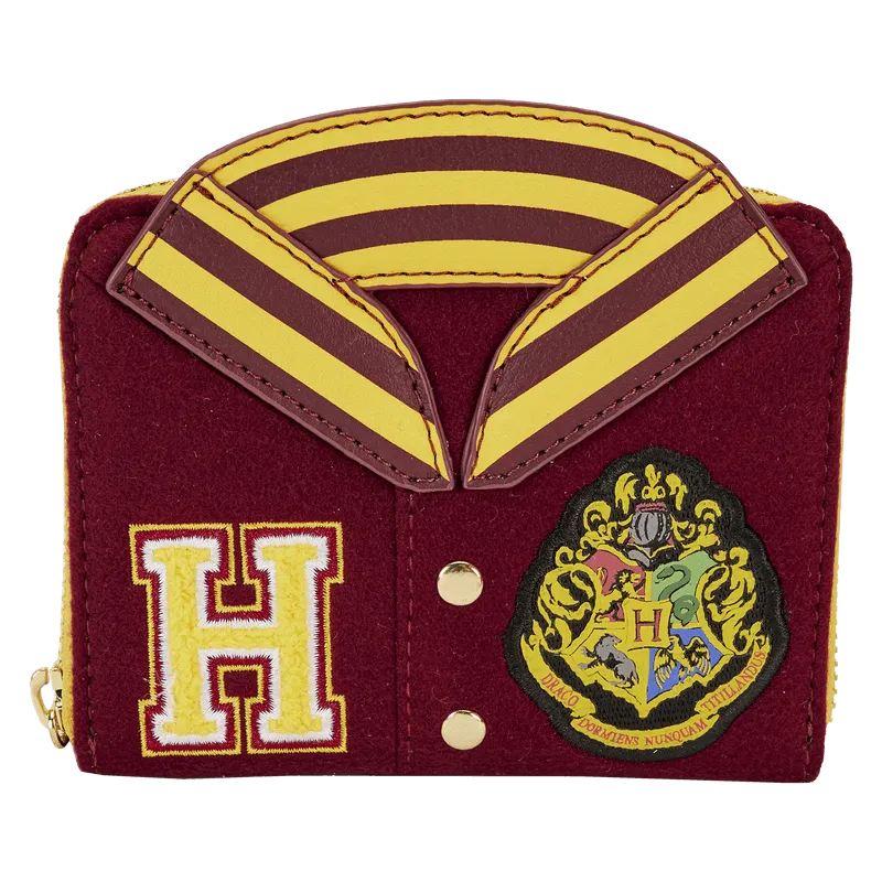 Harry Potter - Gryffindor Hogwarts Crest Varsity Jacket Zip Around Wallet