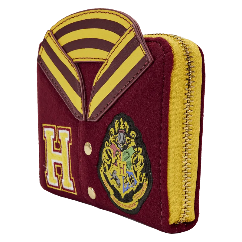 Harry Potter - Gryffindor Hogwarts Crest Varsity Jacket Zip Around Wallet - Image 2