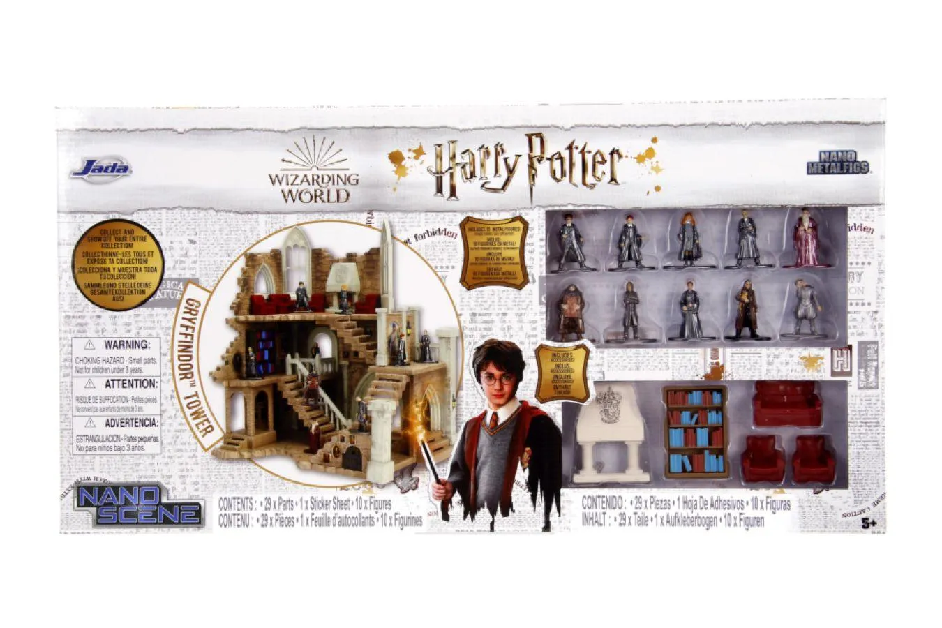 Harry Potter - Hogwarts Nanoscene with 10 MetalFig Playset