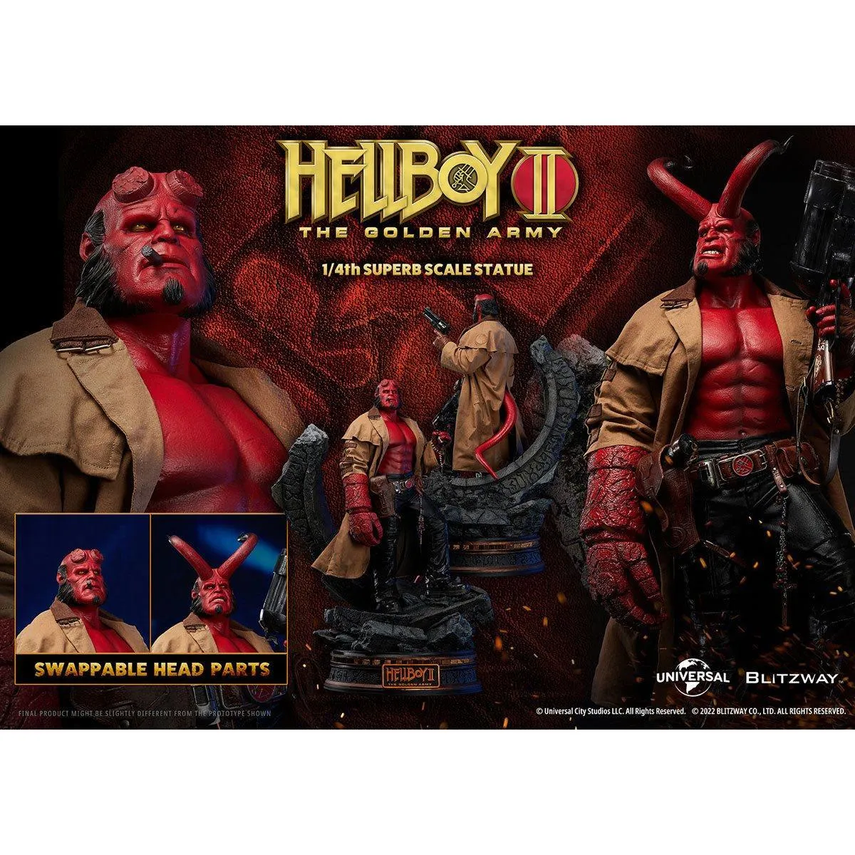 Hellboy 2 - Hellboy 1:4 Scale Statue - Image 14