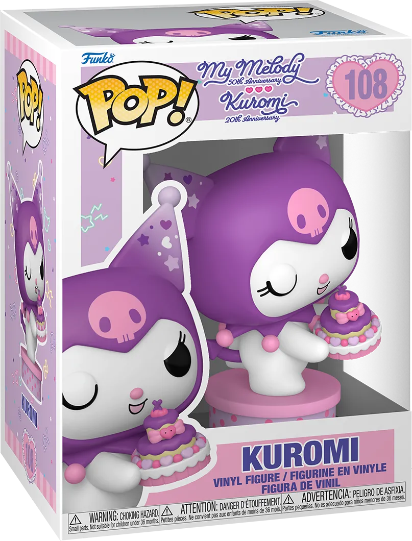 Hello Kitty & Friends - Kuromi with Cake 20th Anniversary US Exclusive Pop! Vinyl [RS] - Image 3
