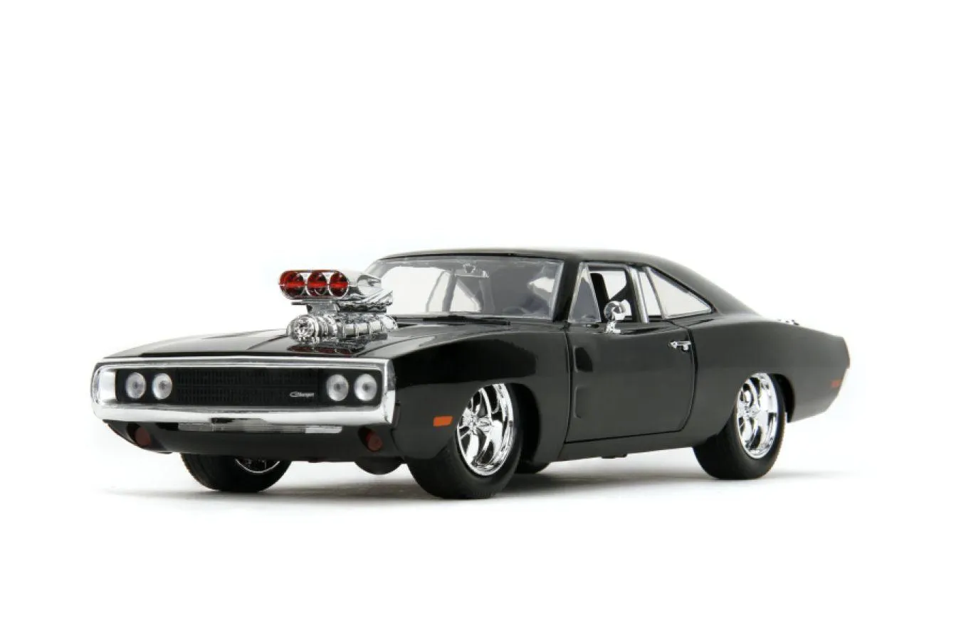 Hollywood Rides - 1970 Dodge Charger w/Dom Toretto 1:24 Diecast Set - Image 3