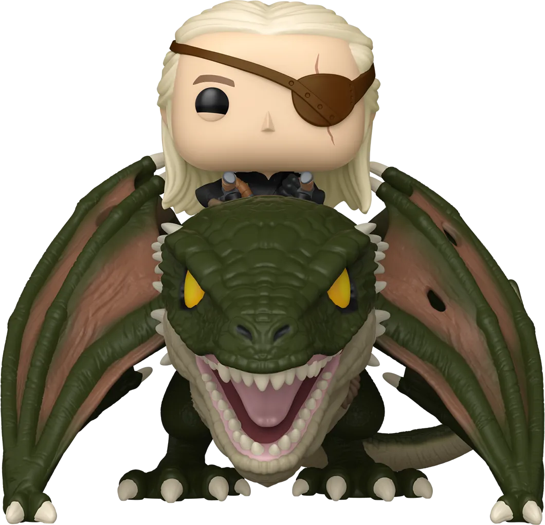 Game of Thrones: House of the Dragon - Aemond Targaryen with Vhagar US Exclusive Pop! Ride [RS] - Image 2