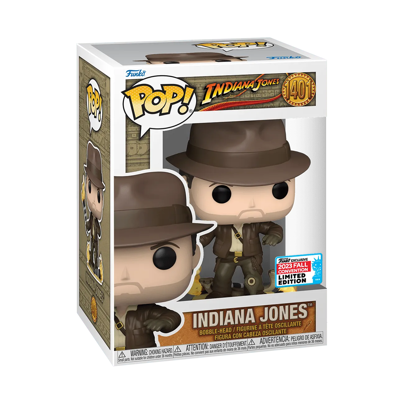 Indiana Jones - Indy & Snakes NYCC 2023 US Exclusive Pop! Vinyl [RS] - Image 3