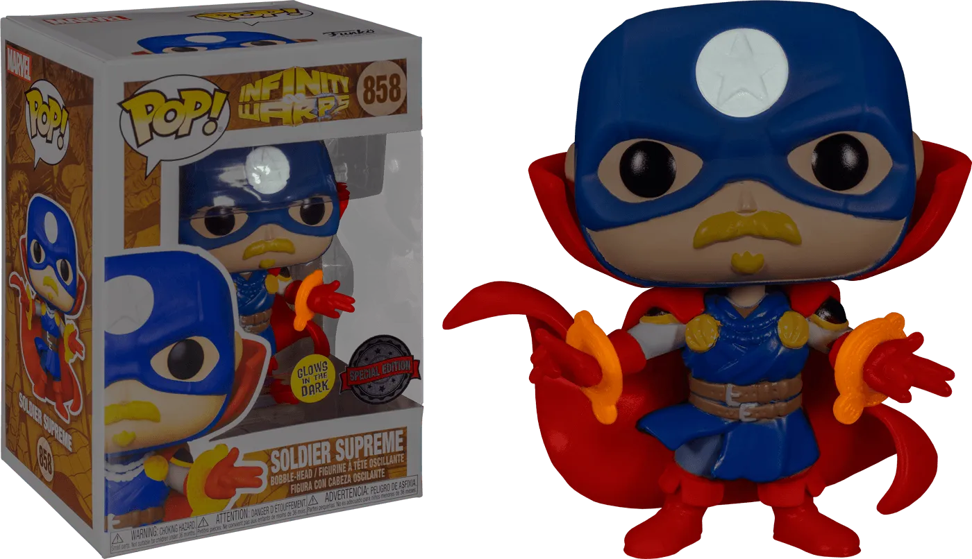 Infinity Warps - Soldier Supreme Glow US Exclusive Pop! Vinyl [RS] - Image 3