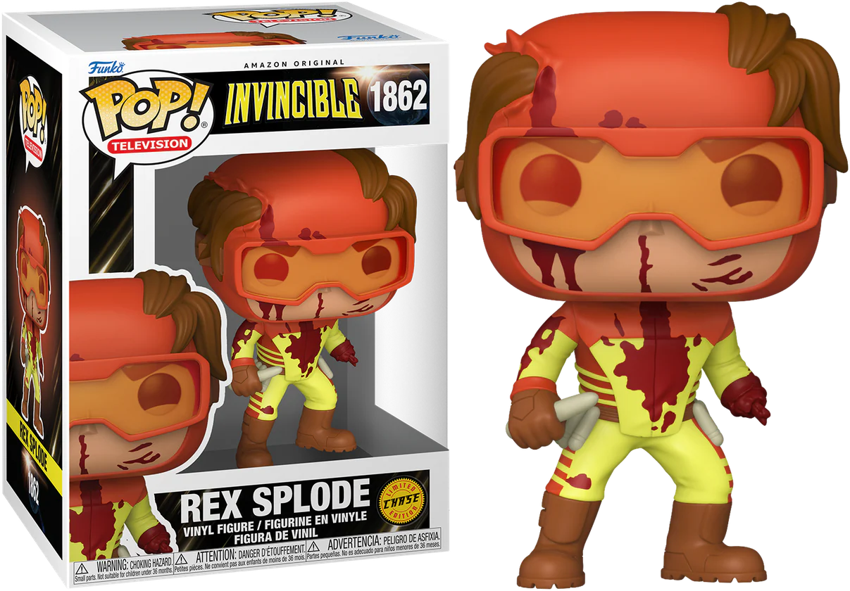 Invincible - Rex Splode Pop! Vinyl - Chase Bundle