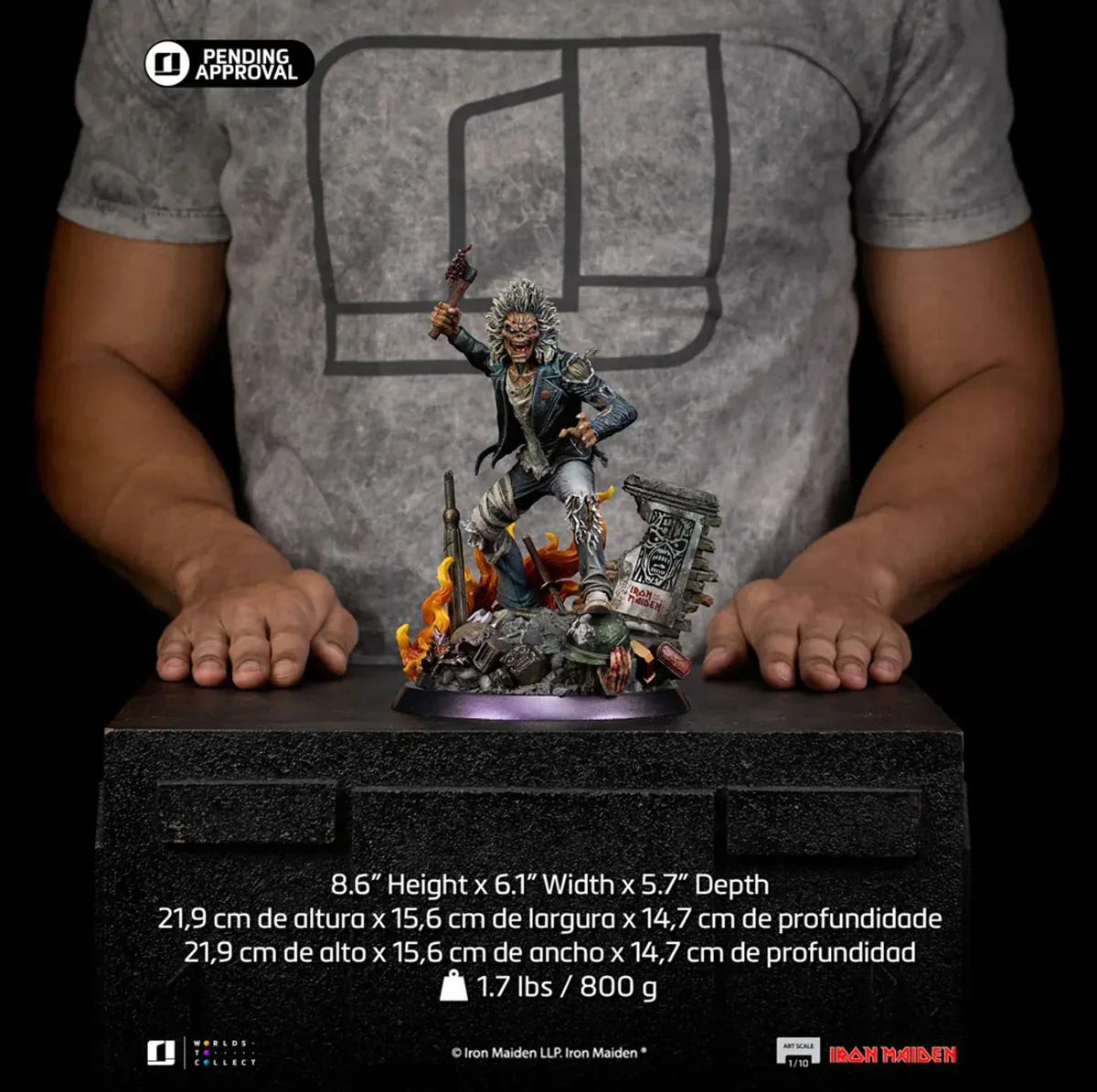 Iron Maiden - Eddie 50th Anniversary 1:10 Scale Statue - Image 15