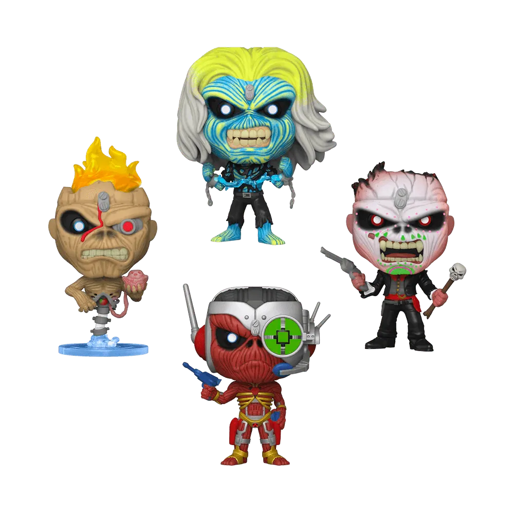 Iron Maiden - Eddie Glow in the Dark Pop! Vinyl 4-Pack [RS] - Image 2