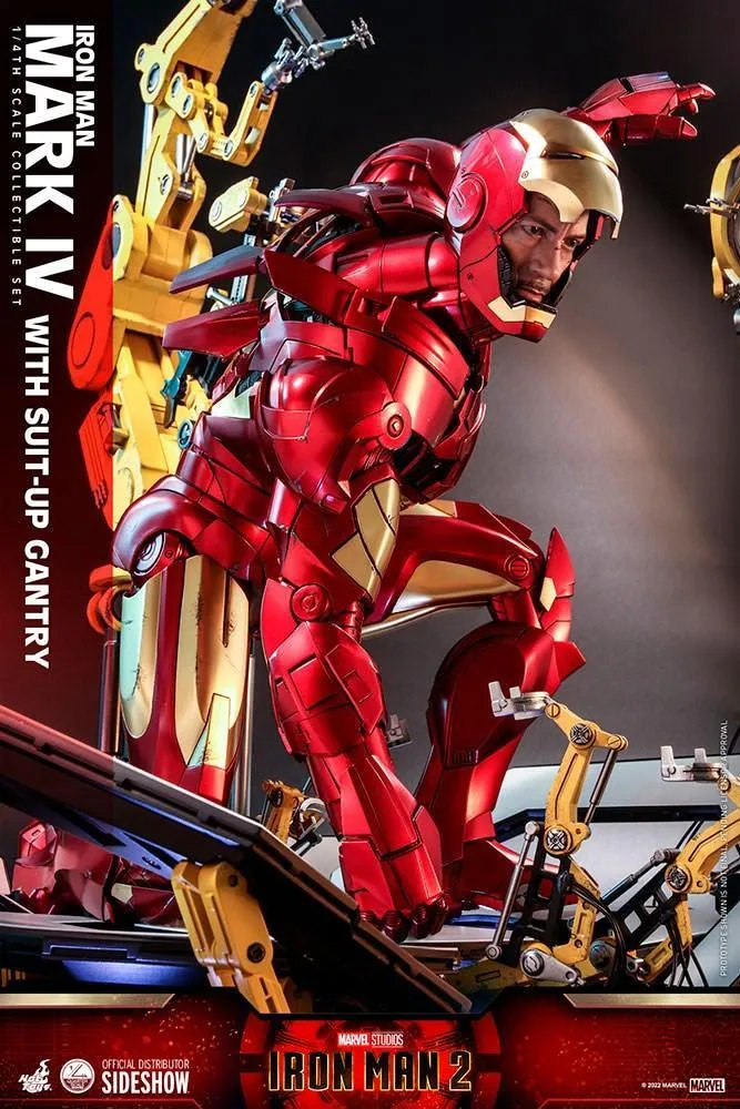 Iron Man 2 - Mark IV Deluxe with Gantry 1:4 Scale Collectable Action Figure - Image 17