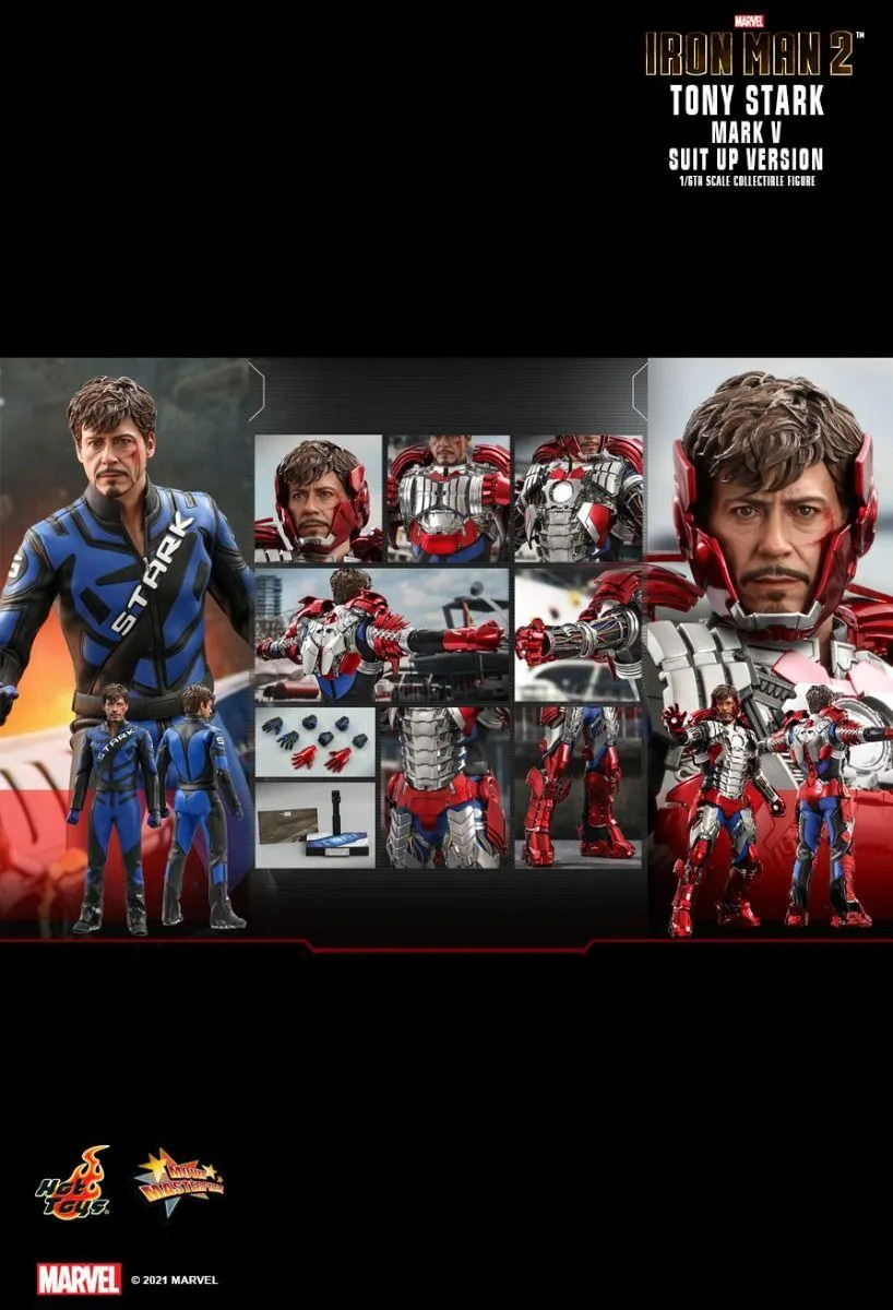 Iron Man 2 - Tony Stark Mark V Suit Up 1:6 Scale Collectable Action Figure - Image 17