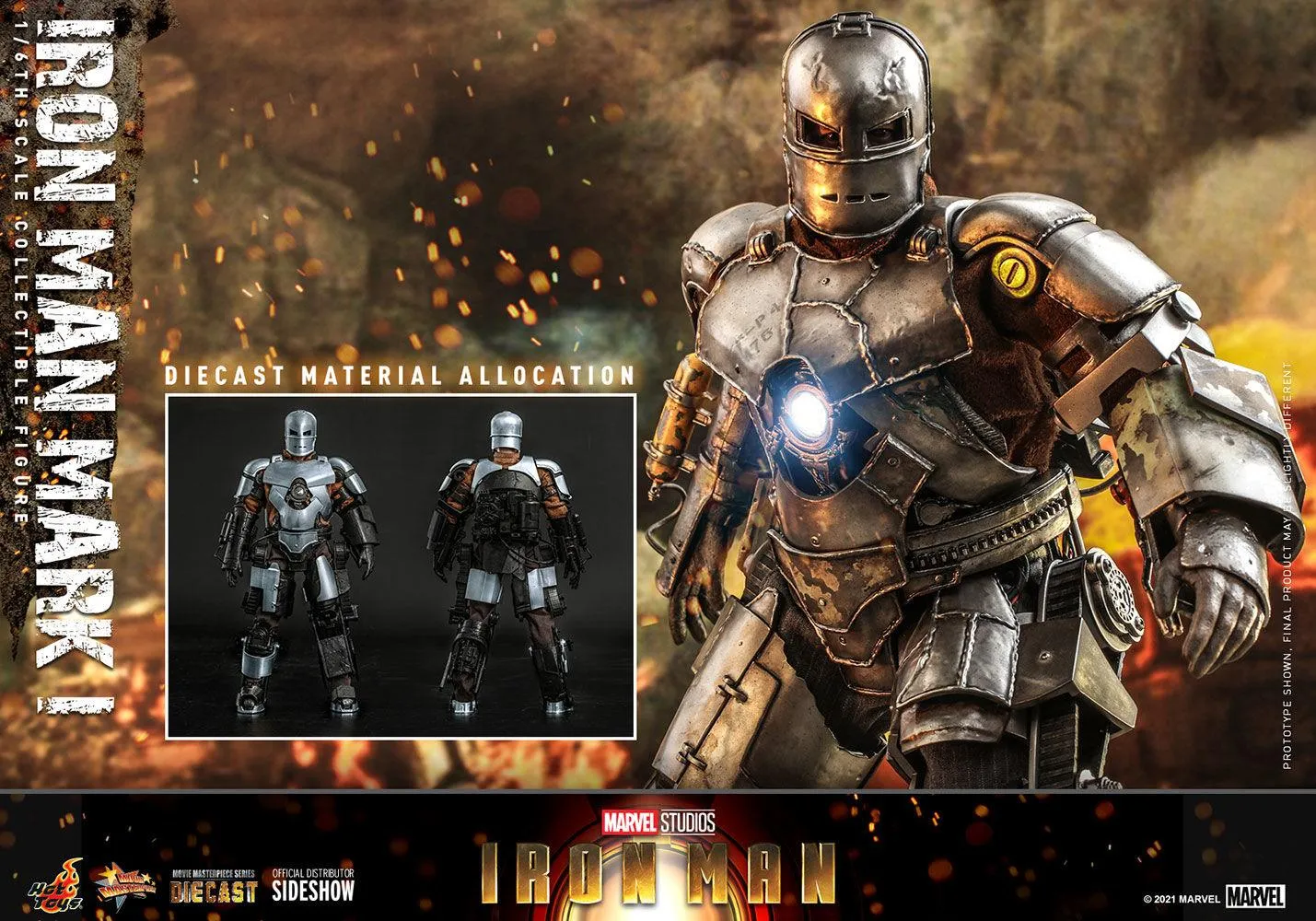Iron Man (2008) - Iron Man Mark I 1:6 Scale Collectable Action Figure - Image 17
