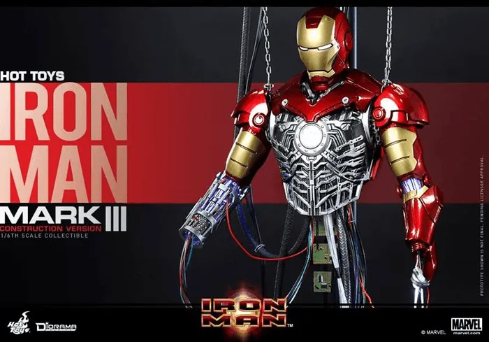 Iron Man (2008) - Mark III Construction Version 1:6 Scale - Image 5