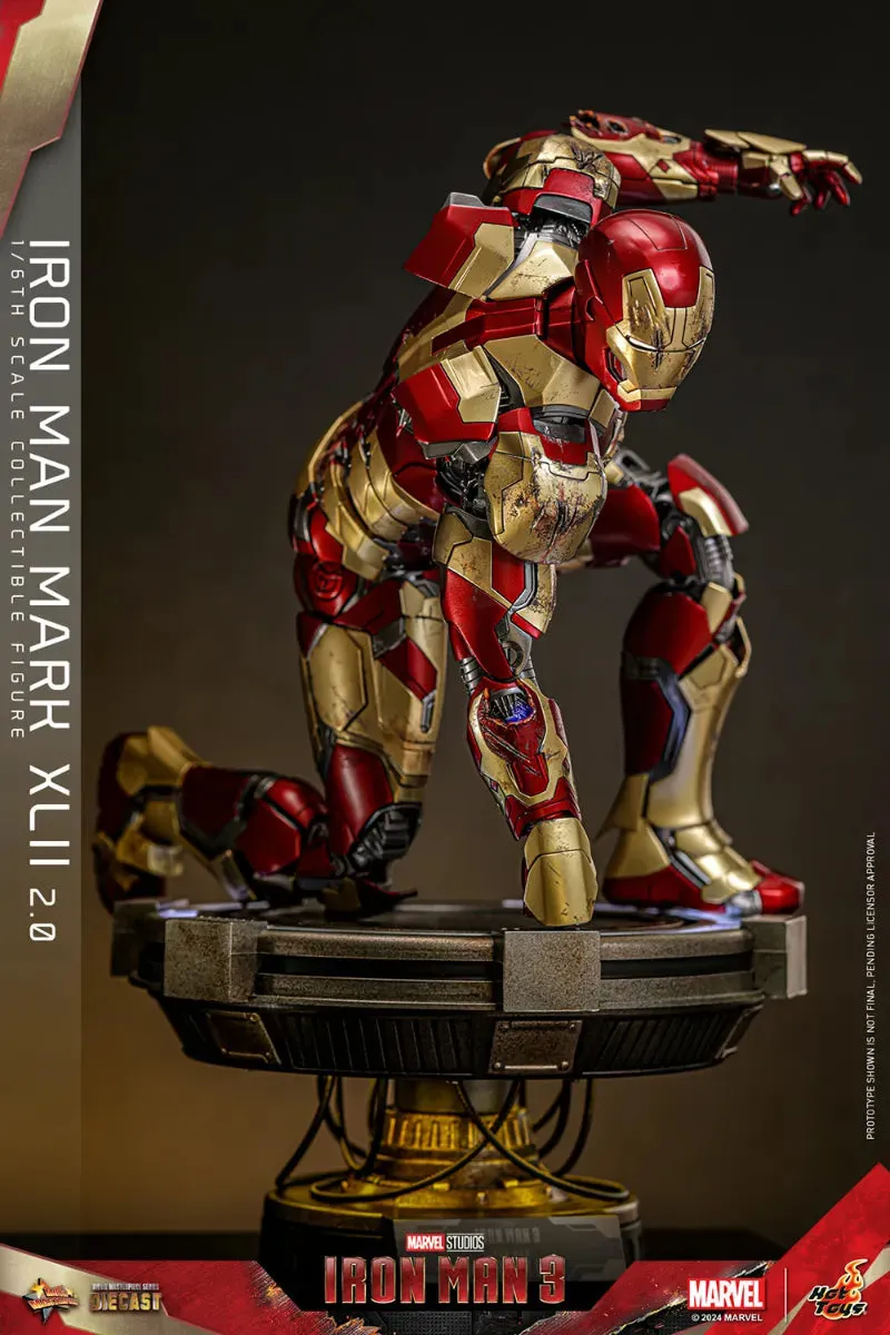 Iron Man 3 - Iron Man Mk 42 (2.0) 1:6 Scale Collectable Action Figure - Image 13
