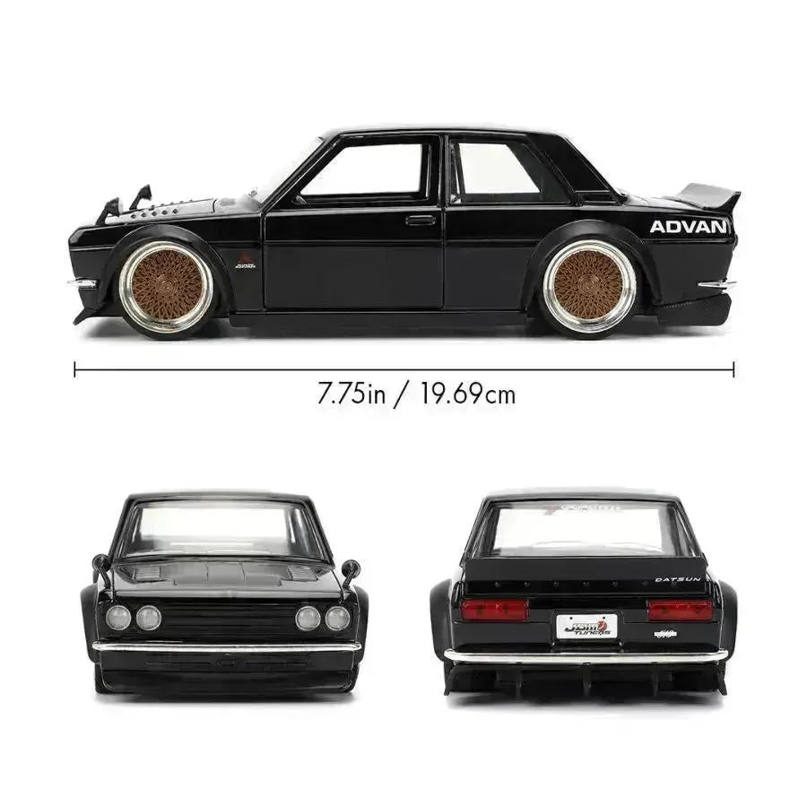 JDM Tuners - 1973 Datsun 510 1:24 Scale Diecast Vehicle - Image 6