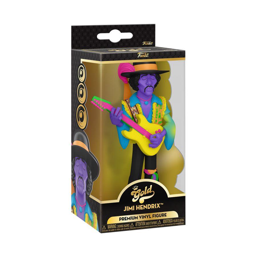 Jimi Hendrix - Jimi Hendrix Blacklight 5" Vinyl Gold - Image 4