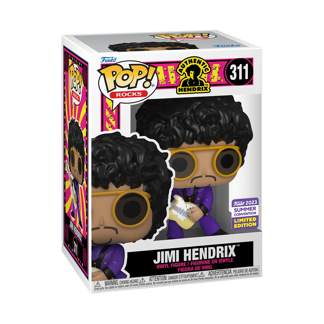 Jimi Hendrix - Jimi Hendrix (Purple Suit) SDCC 2023 US Exclusive Pop! Vinyl [RS] - Image 3