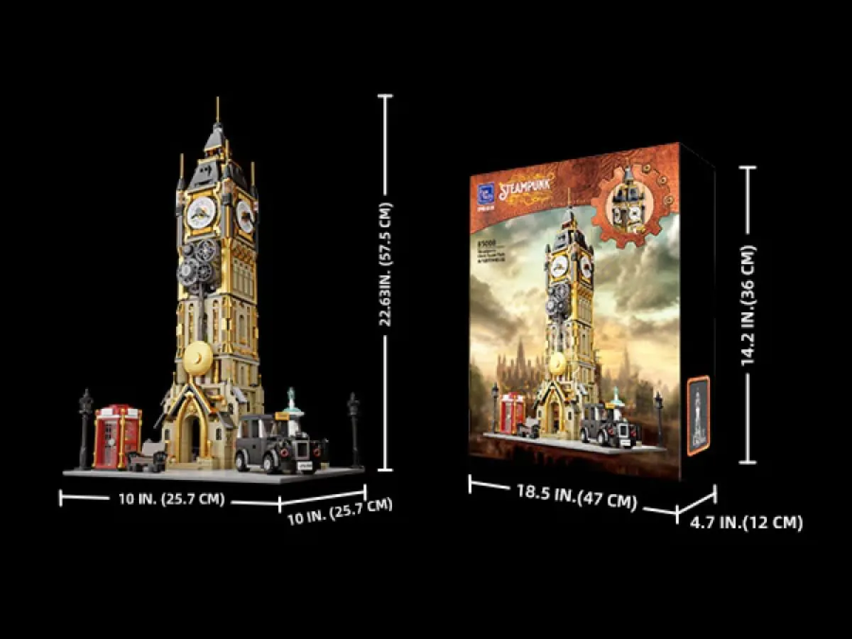 Joyride Series - Steampunk Bell Tower (2424 Piece Kit) - Image 5