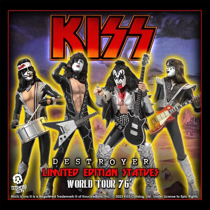 Kiss Destroyer - Rock Iconz Statues [Set of 4]