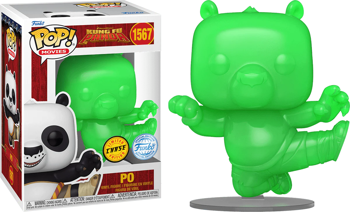 Kung Fu Panda - Po (with chase) "Dreamworks 30th Anniversary" US Exclusive Pop! Vinyl [RS] - Image 4