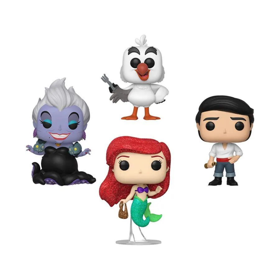 Little Mermaid (1989) - Ariel, Prince Eric, Scuttle & Ursula US Exclusive Pop! Vinyl 4 Pack [RS] - Image 2