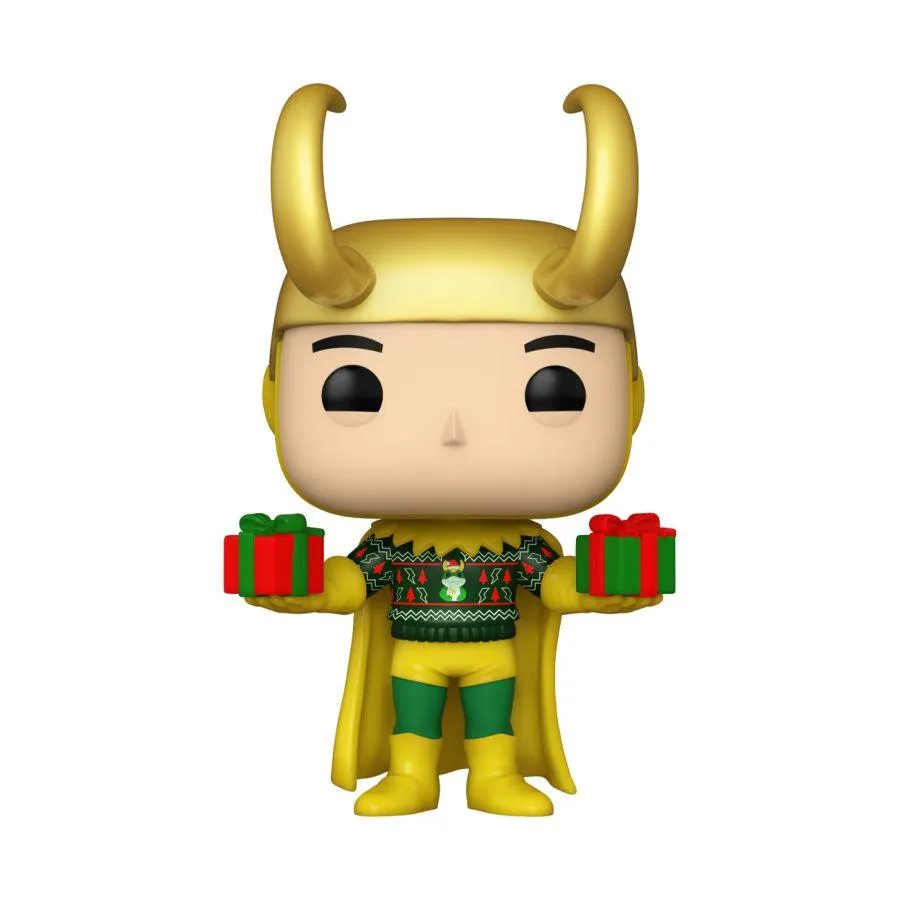 Marvel Comics - Loki with Sweater Holiday US Exclusive Metallic Pop! Vinyl [RS] - Image 2