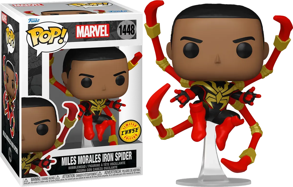 Marvel Comics - Miles Morales Iron Spider Pop! Vinyl - Chase Bundle