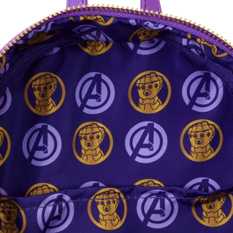 Marvel Comics - Thanos Gauntlet Metallic Mini Backpack - Image 3