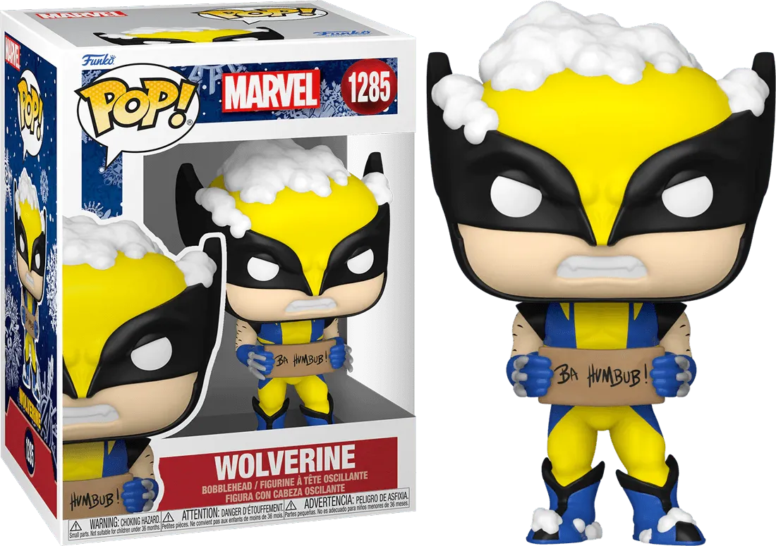Marvel Comics - Wolverine with Sign Holiday Pop! Vinyl