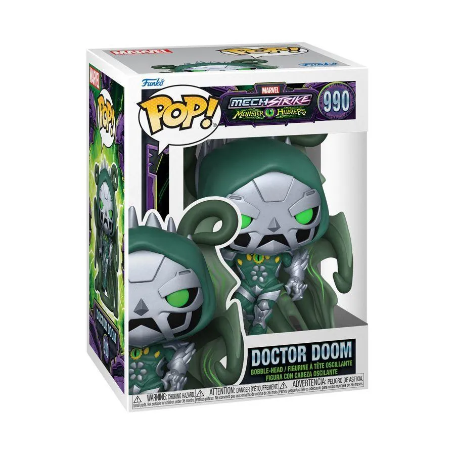 Marvel Mech Strike Monster Hunters - Dr Doom Pop! Vinyl - Image 3