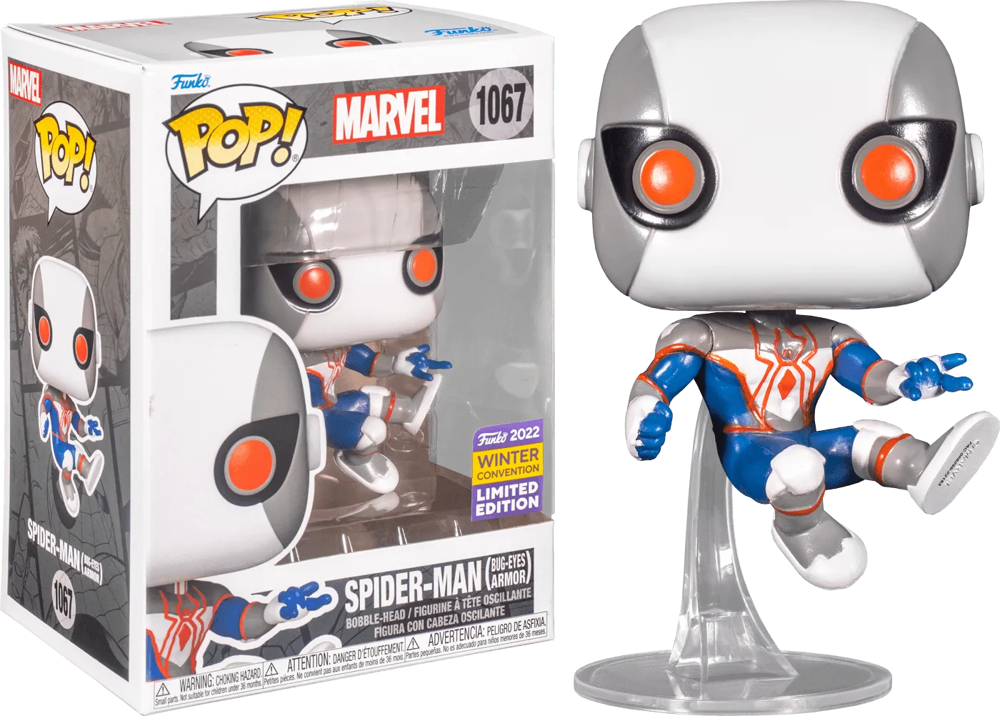 Spider-Man - Spider-Man in Bug-Eyes Armor Pop! Vinyl (2022 Winter Convention Exclusive) [RS]