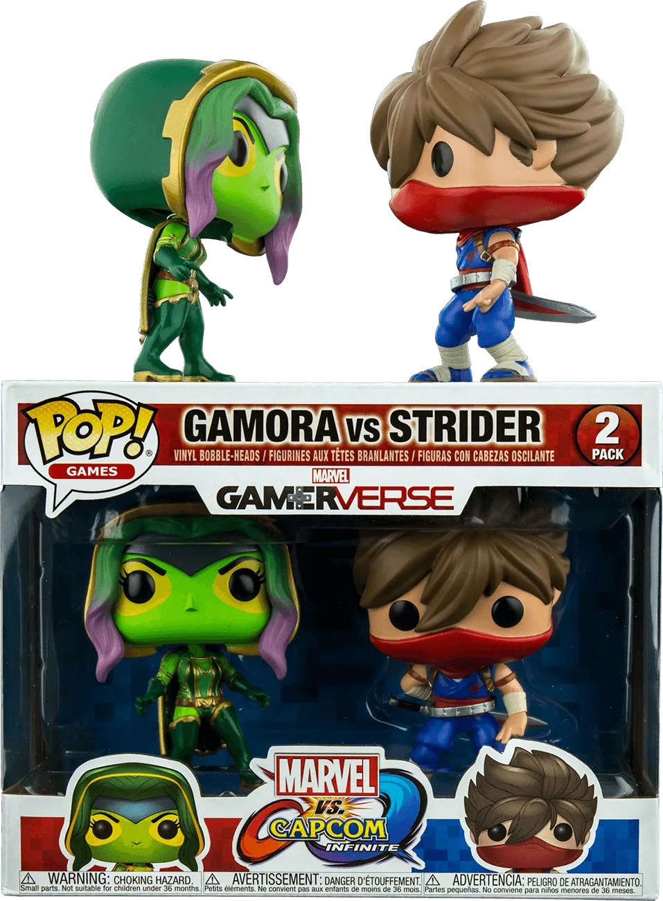 Marvel vs Capcom: Infinite - Gamora vs Strider Pop! Vinyl 2-pack - Image 3