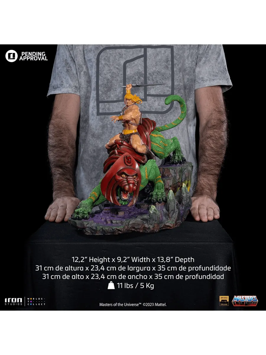 Masters of the Universe - He-Man & Battle-Cat 1:10 Scale Statue - Image 8