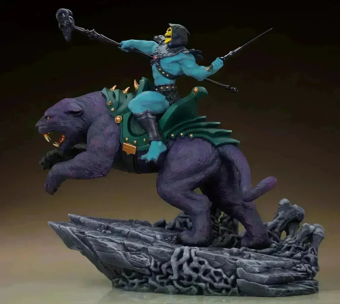 Masters of the Universe - Skeletor & Panthor Deluxe 1:6 Scale Maquette - Image 7