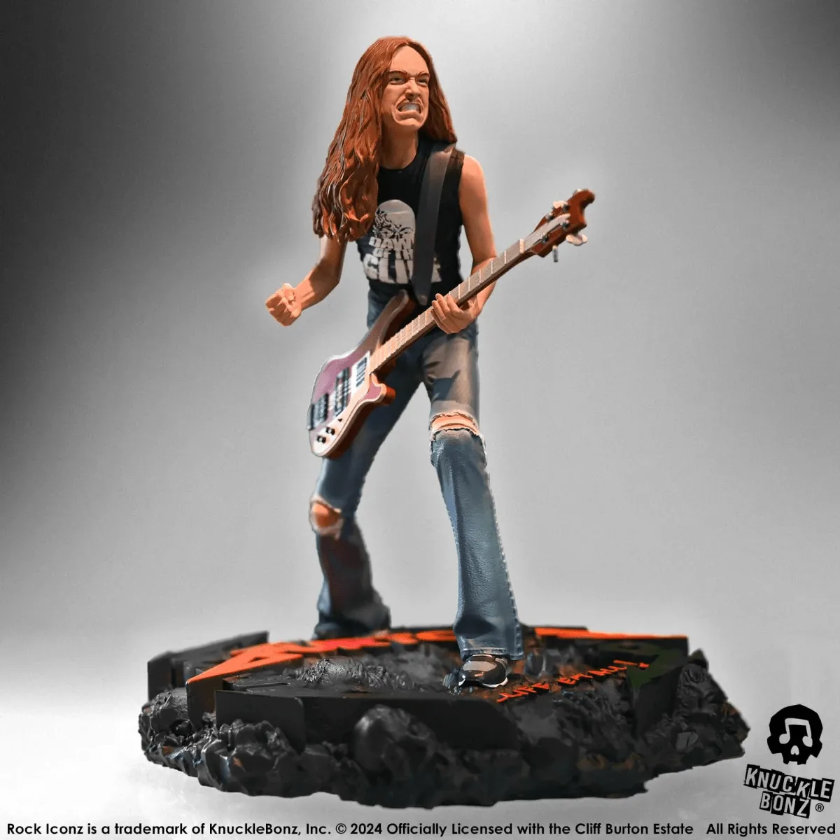 Metallica - Cliff Burton 2 Rock Iconz Statue - Image 7