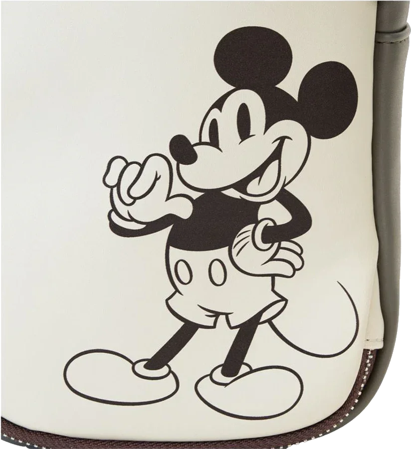 Mickey & Friends - Faux Leather & Canvas Water Bottle Crossbody - Image 2