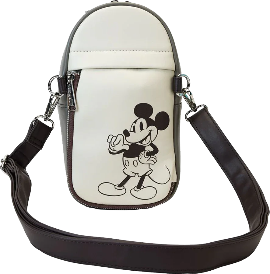 Mickey & Friends - Faux Leather & Canvas Water Bottle Crossbody - Image 3