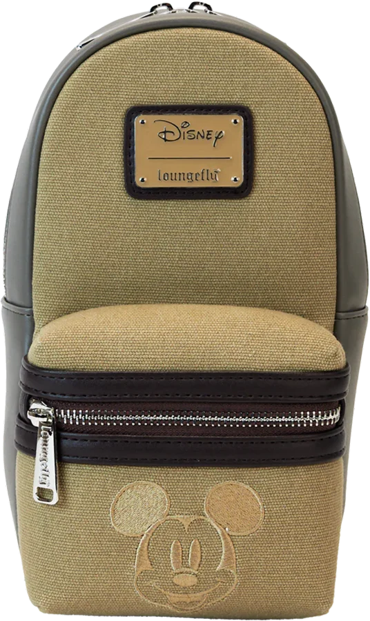 Mickey & Friends - Faux Leather & Canvas Water Bottle Crossbody - Image 5