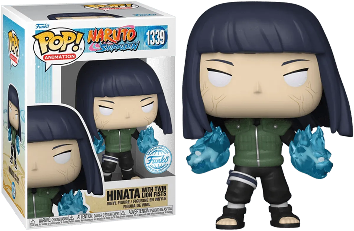 Naruto - Hinata with Twin Lion Fists US Exclusive Pop! Vinyl - Chase Bundle [RS] - Image 3