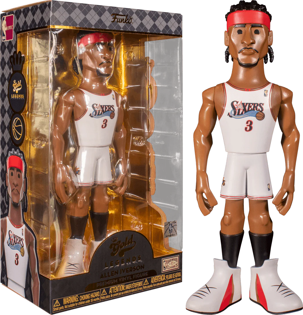 NBA: 76ers - Allen Iverson (chance of a chase) 12" Vinyl Gold
