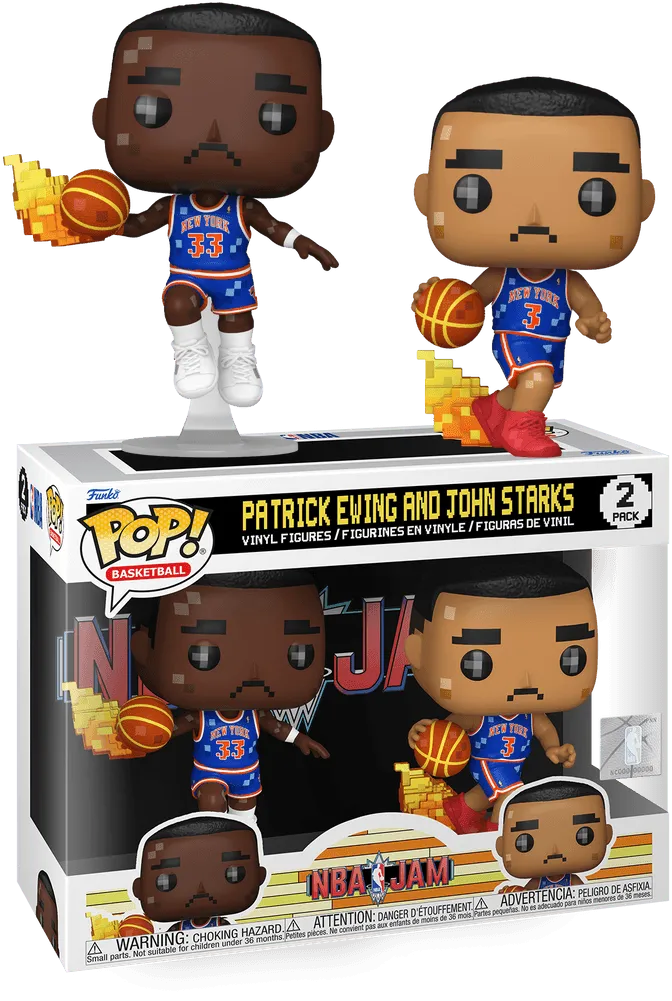 NBA JAM: Knicks - Patrick Ewing & John Starks 8-Bit Pop! Vinyl 2-Pack