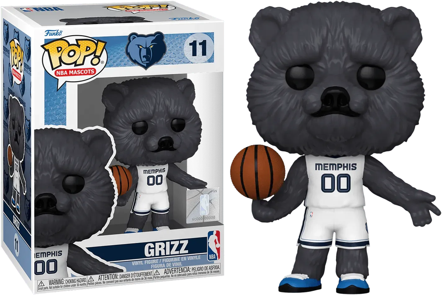 NBA Basketball: Mascots - Grizz Memphis Grizzlies Pop! Vinyl