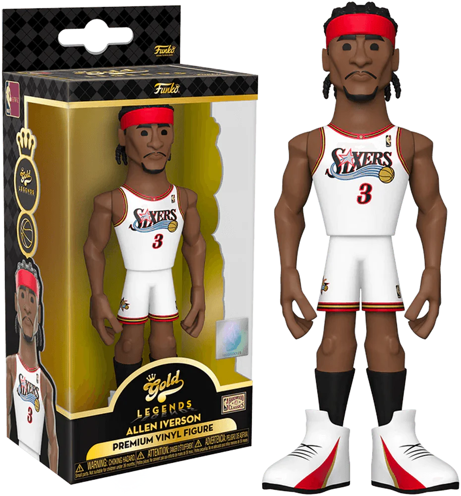 NBA Legends: 76ers - Allen Iverson (with chase) 5" Vinyl Gold