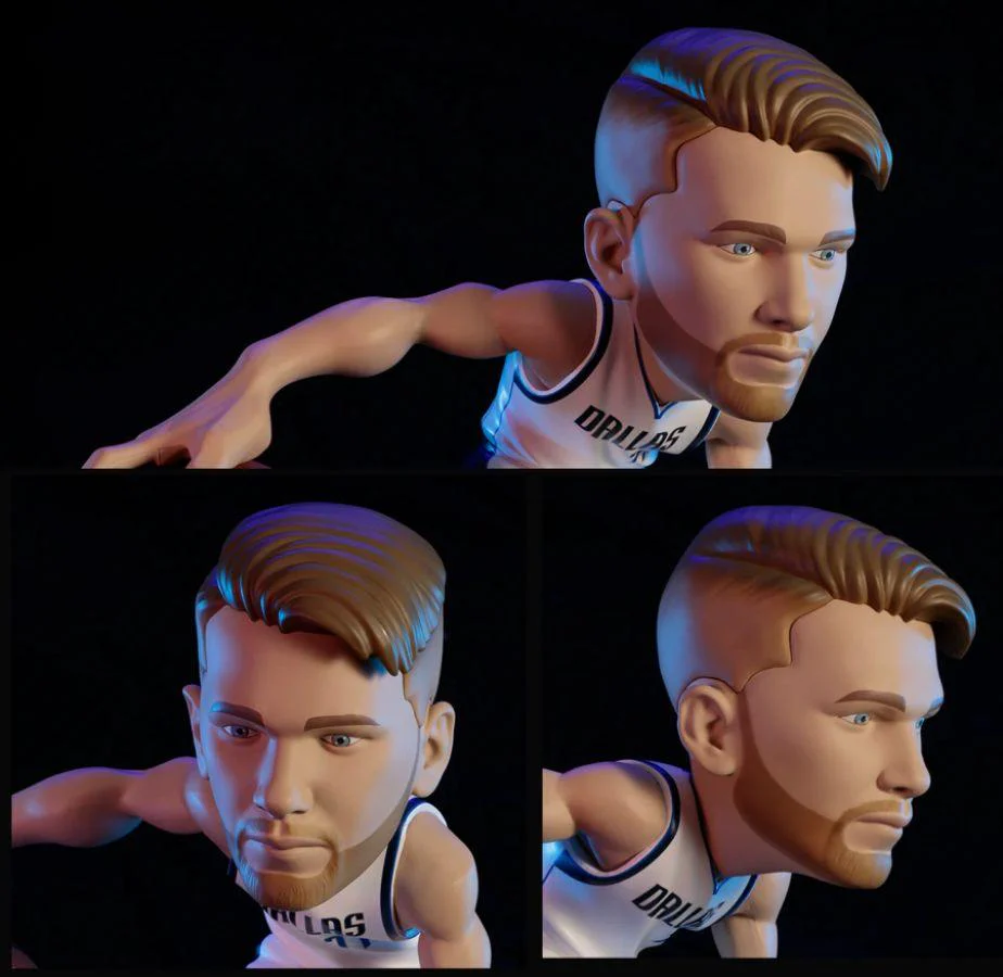 NBA - Luka Doncic (Mavericks - White Uniform) Limited Edition 12" Vinyl Figure - Image 3
