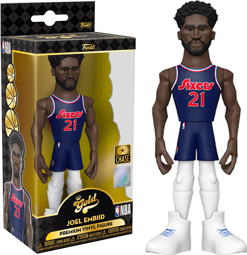 NBA: Sixers - Joel Embiid (CE'21) 5" Vinyl Gold (With Chase) - Image 2