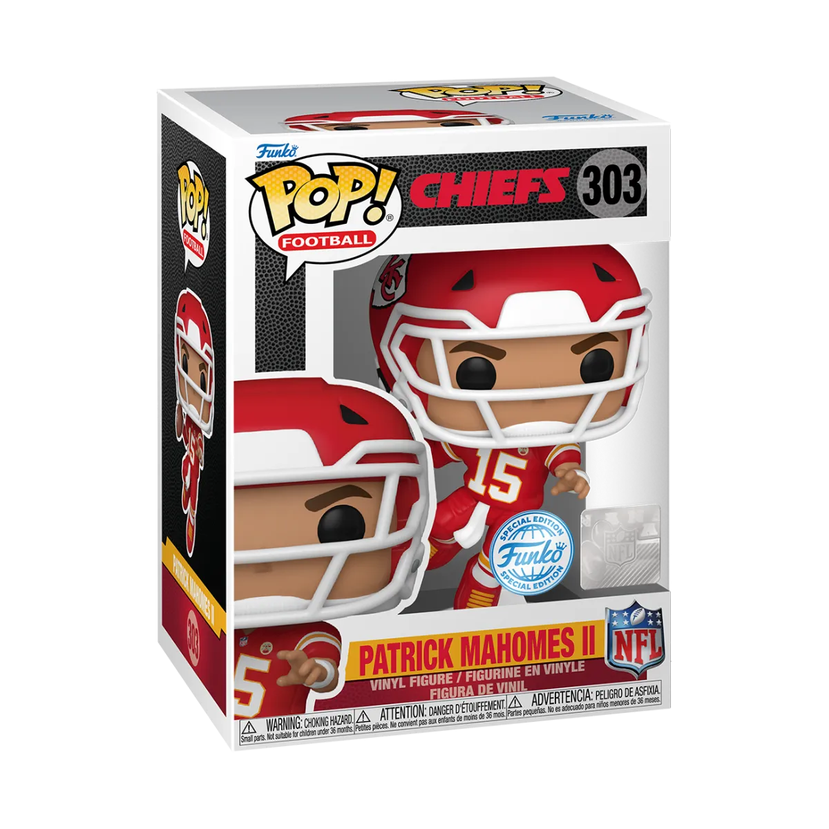 NFL: Chiefs - Patrick Mahomes II Pop! Vinyl [RS] - Image 3