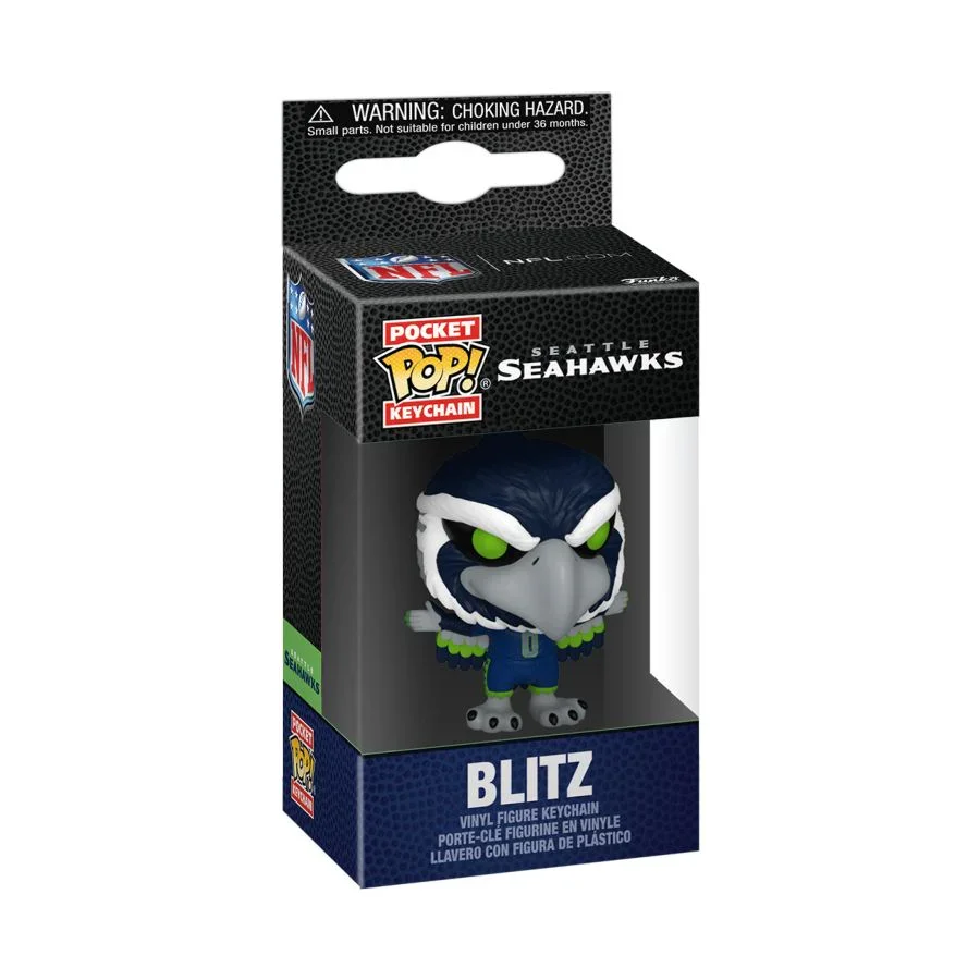 NFL: Mascots - Seattle Seahawks Blitz Pop! Keychain - Image 3